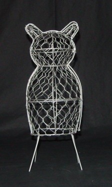Metaalfiguren Buxusfiguren Buxusfiguur 3D Kat 24 cm  (HTK64002005)