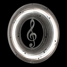 Windspinners Windspinners klein Music Note 1230-KLEIN-ZILVER  (H1078)