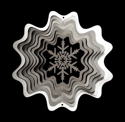 Zaden speciaal en exotisch Windspinners Windspinners groot Kerst Snowflake 7805-GROOT-ZILVER  (H1105)