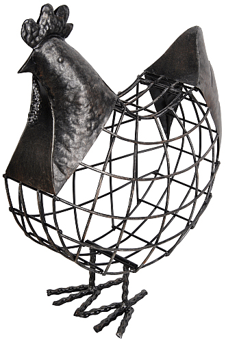 Metaalfiguren Draad figuren Draadfiguur kip klein  (T1006)