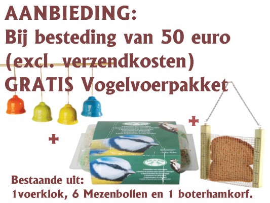 Gratis bij besteding van 50 euro. (AANB123) Gratis bij besteding van 50 euro. (AANB123)