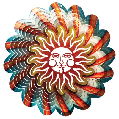 Groenten Windspinners Designer spinners Designer Sun Blue 25 cm  (ISD315-10)
