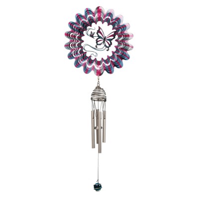 Windspinners Spinners met windorgel Designer windorgel Butterfly 16 cm  (ISDCH120-2)