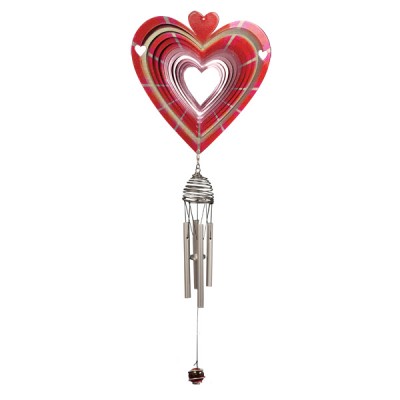 Windspinners Spinners met windorgel Designer windorgel Heart 16 cm  (ISDCH220-7)