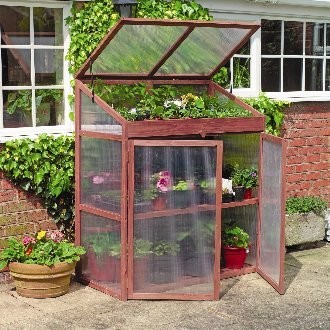 Tuinspecials Nieuw in ons assortiment Houten serre extra groot 120x60x140  (TP884987)