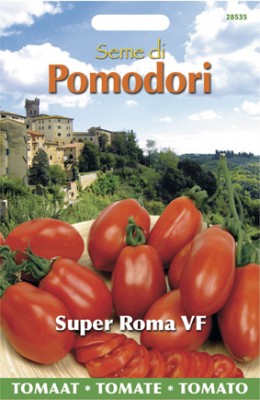 Zaden online Zaden speciaal en exotisch Tomaat Super Roma VF Tomaat Super Roma VF  (TP28535)