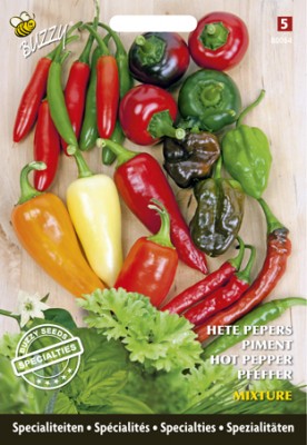 Zaden online Zaden speciaal en exotisch Buzzy Special Hete Peper Mix Buzzy Special Hete Peper Mix  (TP80064)