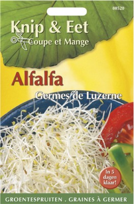 Zaden online Groentezaden Tuinkers zaden Alfalfa tuinkers Alfalfa tuinkers  (TP80520)
