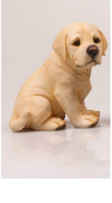 Levensechte beelden Dierenbeelden levensecht Labrador 18 cm zittend Labrador 18 cm zittend  (3138S zittend)