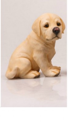 Levensechte beelden Dierenbeelden levensecht Egeltjes per 3 assortiment 6 cm Labrador 18 cm zittend  (3138S zittend)