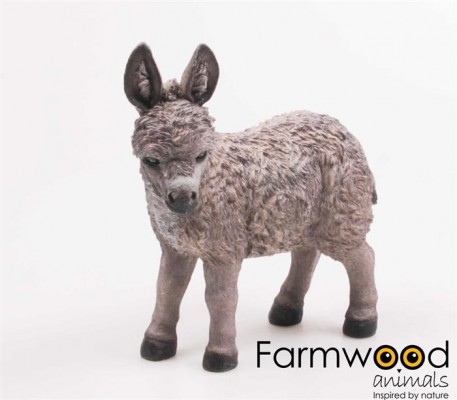 Levensechte beelden Dierenbeelden levensecht Levensechte ezel 22x11x25  (MI3224)