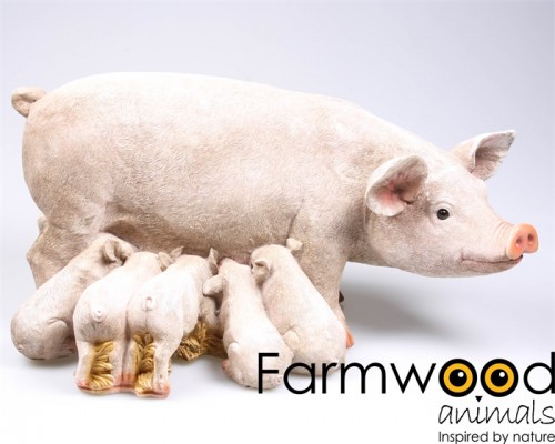 Levensechte beelden Dierenbeelden levensecht Varken met zogende biggen 55X30X26 (Varken met biggen 3641) Levensechte beelden Dierenbeelden levensecht Varken met zogende biggen 55X30X26 (Varken met biggen 3641)