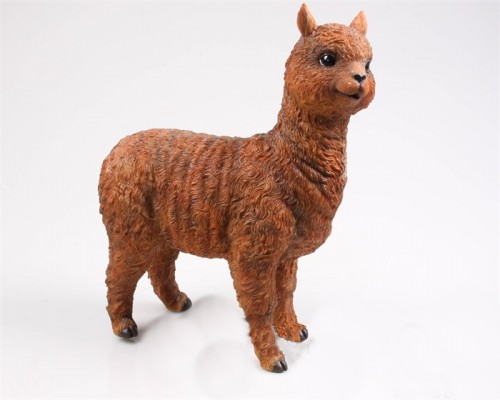 Levensechte beelden Dierenbeelden levensecht Levensechte Jack Russell puppy 15 cm Bruine Alpaca 24x12x31  (Alpaca bruin 3698B)