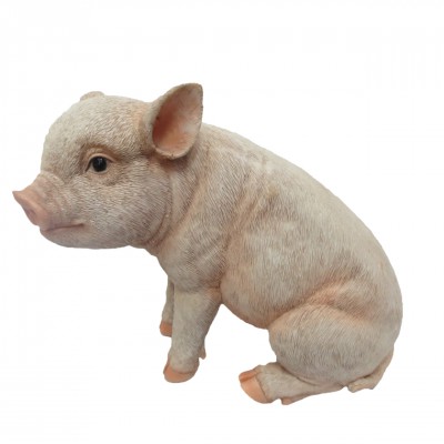 Levensechte beelden Dierenbeelden levensecht Egeltjes per 3 assortiment 6 cm Levensechte zittende big roze  (37000250 roze)