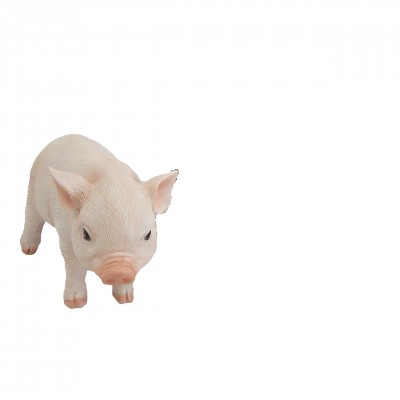 Levensechte beelden Dierenbeelden levensecht Levensecht biggetje staand roze  (37000251 roze)