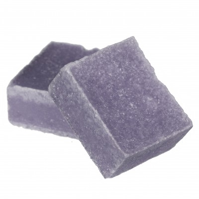 Amberblokjes, raspen en geurbranders Schotel EBI cement licht grijs 8 cm Amberblok lavender 4x3x2 cm  (WJ36013)