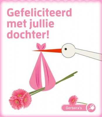 Zaden online Seeds & Greets Gefeliciteerd geboorte dochter Gefeliciteerd geboorte dochter  (TP700110)