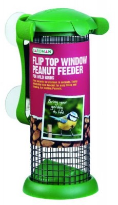 Je verdient de ereprijs met ereprijszaden Dieren in de tuin Vogels voeren Flip Top Raam pindafeeder  (TP884825)