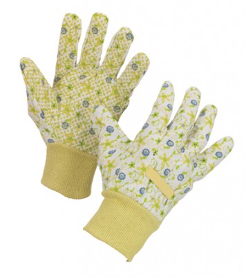 Tuingereedschappen Tuinhandschoenen Damestuinhandschoenen Dames tuinhandschoenen M katoen en PVC grip Dames tuinhandschoenen M katoen en PVC grip  (TP885536)