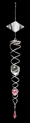 Windspinners Spiralen Spiraal Crystal Twister 8068-7 rood Spiraal Crystal Twister 8068-5 lilarose  (H1123)