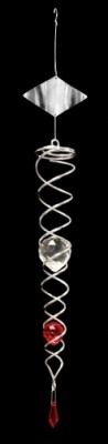 Windspinners Spiralen Spiraal Crystal Twister 8068-5 lilarose Spiraal Crystal Twister 8068-7 rood  (H1122)