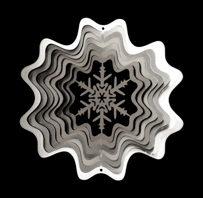 Ik vergeet jou niet Windspinners Windspinners groot Kerst Snowflake 7805-GROOT-ZILVER  (H1105)