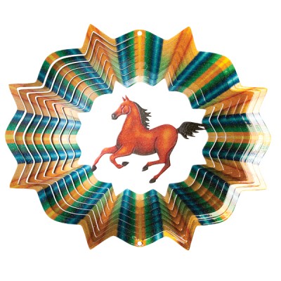 Applaus topper met klaproos Windspinners Windspinners klein Designer Horse 16 cm  (ISD240-6.5)