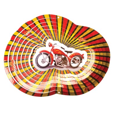 Je verdient de ereprijs met ereprijszaden Windspinners Windspinners klein Designer Motorcycle 16 cm  (ISD275-6.5)