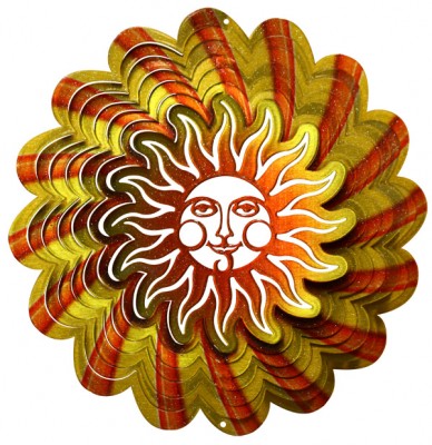 Applaus topper met klaproos Windspinners Windspinners klein Designer Sun 16 cm  (ISD310-6.5)