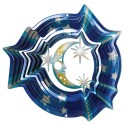 Veel geluk   geluksklavertje 4 Windspinners Designer spinners Designer Moon & Stars 25 cm  (ISD280-10)