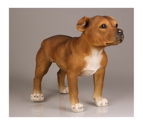 Levensechte beelden Dierenbeelden levensecht Levensechte Rotweiller puppy 9x13x16 Stamford Bulldog Stone Lite 56x23x36  (MI3073)