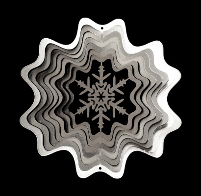 Bij-kletsen met bijenbloemen Opruiming Kerst Snowflake-klein-zilver  (IS7805-6-zilver)