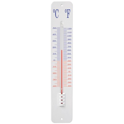 Applaus topper met klaproos Tuingereedschappen Thermo- en regenmeters Thermometer op wandplaat 45 cm  (TH13)