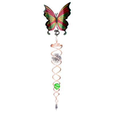 Windspinners Spiralen Designer CT Hummingbird rood Designer CT Butterfly groen  (ISTWC120-4)