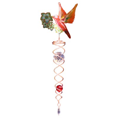 Windspinners Spiralen Spiraal Crystal Twister 8068-5 lilarose Designer CT Hummingbird rood  (ISTWC250-7)